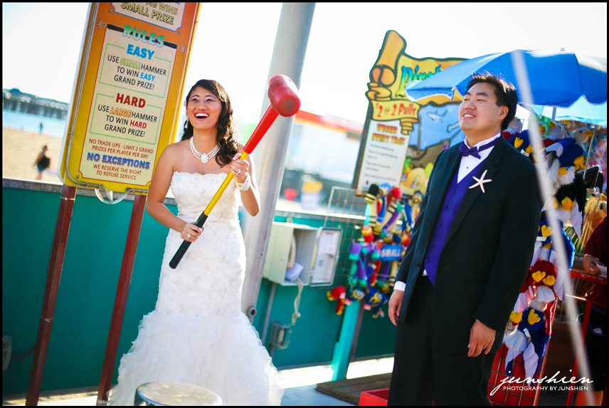 Santa Cruz Boardwalk wedding picture santa cruz wedding photography santa cruz wedding photographer santa cruz boardwalk wedding cocoanut grove wedding bay area wedding photographer