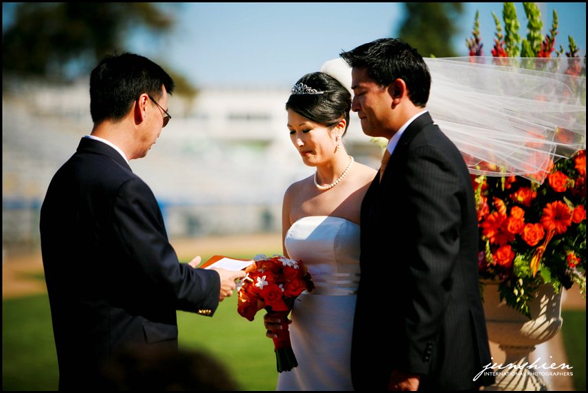 077 YoolyDarren 11556 Bay Area wedding photographer | San Jose Municipal Baseball Stadium | Yooly and Darren