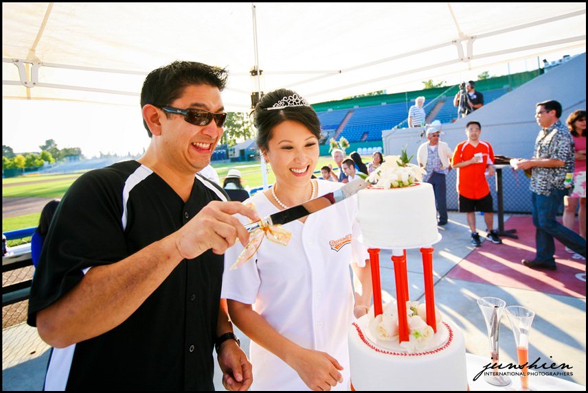 114 YoolyDarren 11989 Bay Area wedding photographer | San Jose Municipal Baseball Stadium | Yooly and Darren