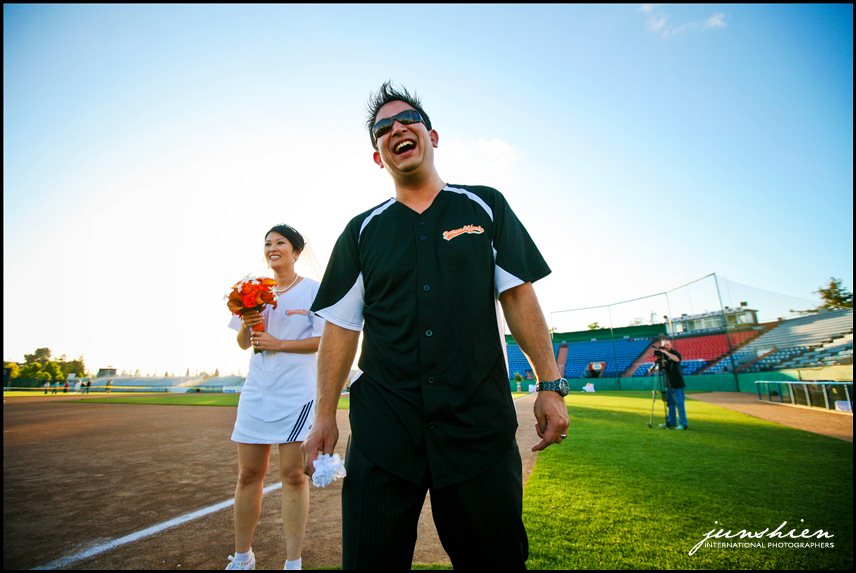 126 YoolyDarren 12177 Bay Area wedding photographer | San Jose Municipal Baseball Stadium | Yooly and Darren
