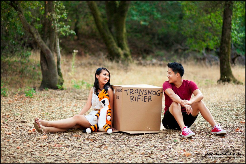 themed engagement photographer styled engagement session photography calvin and hobbes inspired engagement session bay area wedding photography bay area wedding photographer blog 