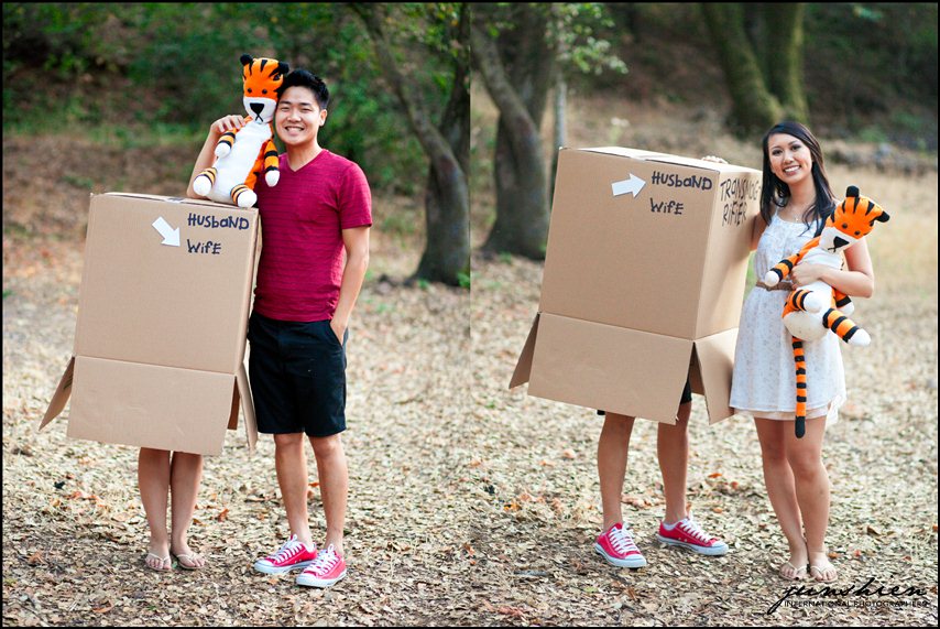 themed engagement photographer styled engagement session photography calvin and hobbes inspired engagement session bay area wedding photography bay area wedding photographer blog 