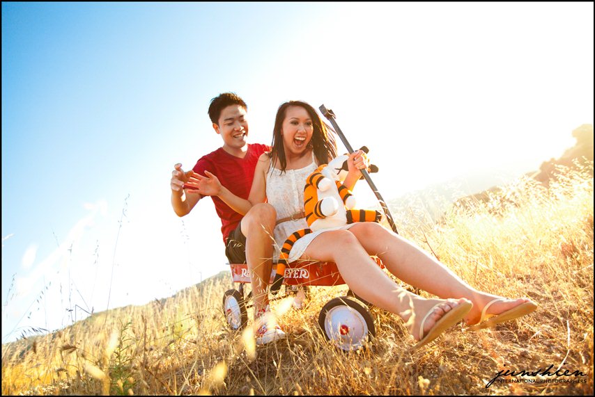 themed engagement photographer styled engagement session photography calvin and hobbes inspired engagement session bay area wedding photography bay area wedding photographer blog 